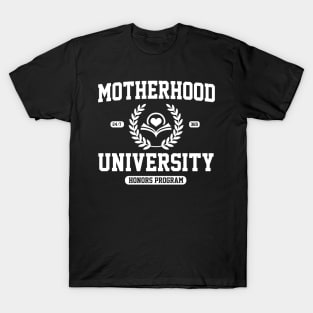 Funny Mom University Daughter Bonus Expecting Motherhood T-Shirt